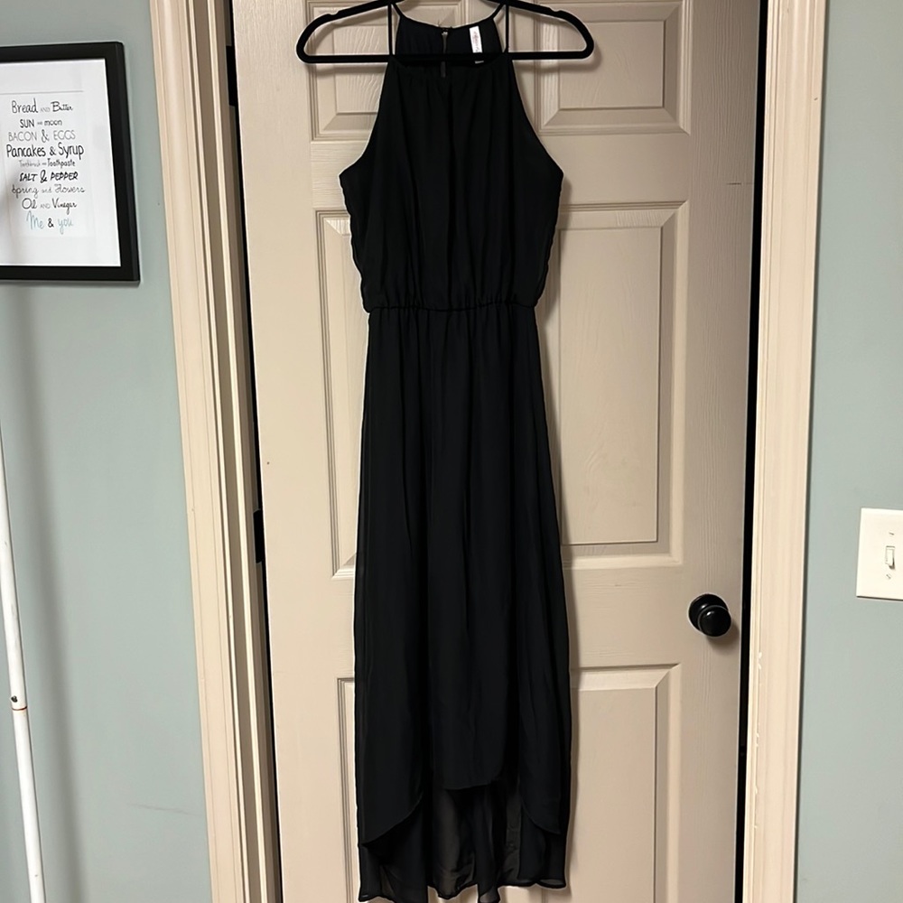 Black High-Low Dress